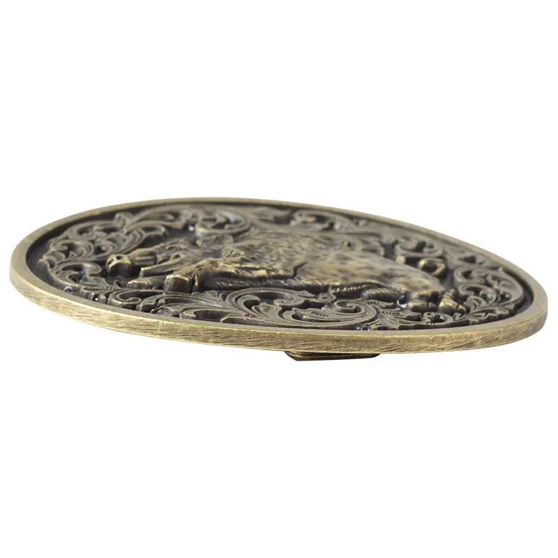 Wild Boar Brass Belt Buckle - CowderryBelt Buckle