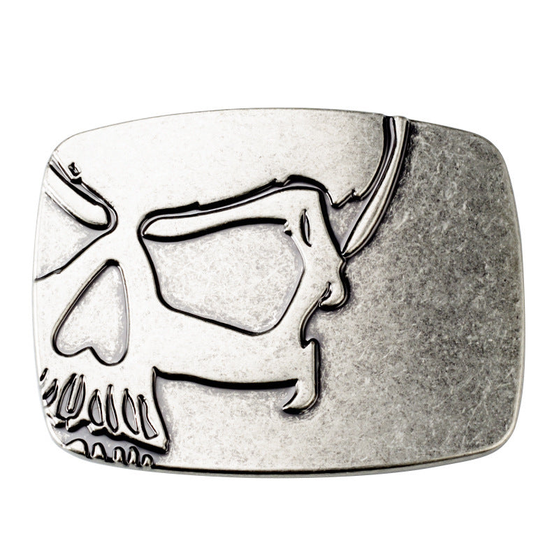 Western Skull Belt Buckle