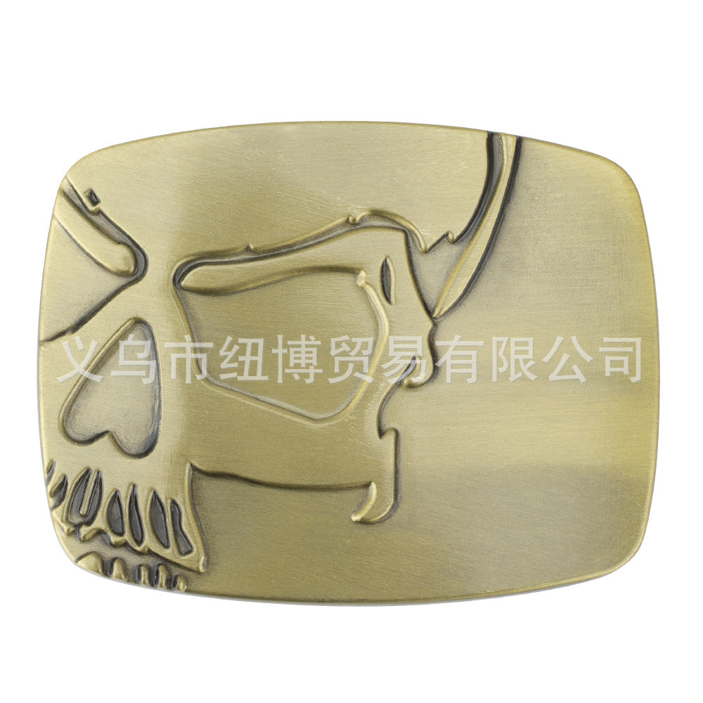 Western Skull Belt Buckle