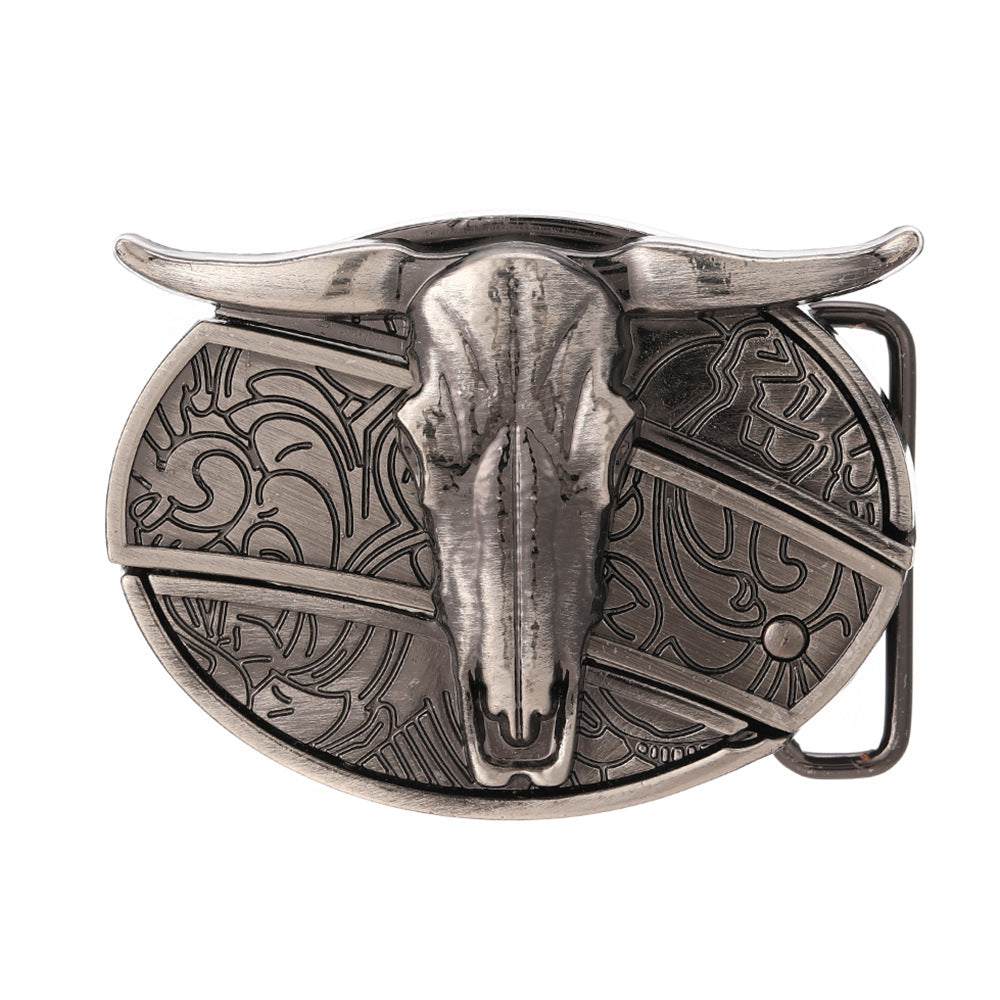 Oval Cowboys Belt Buckle