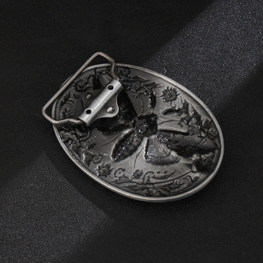 Death Moth Skull Belt Buckle