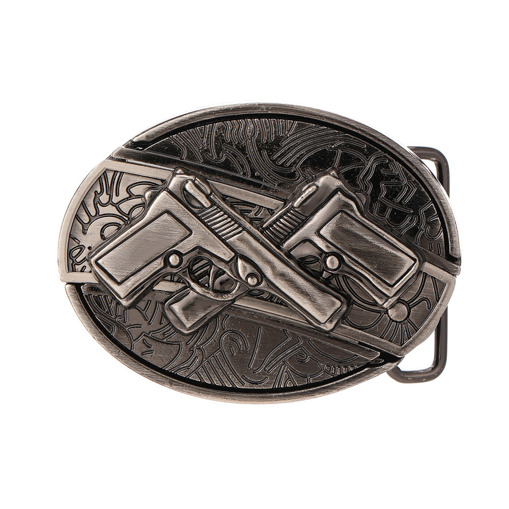 Oval Cowboys Belt Buckle
