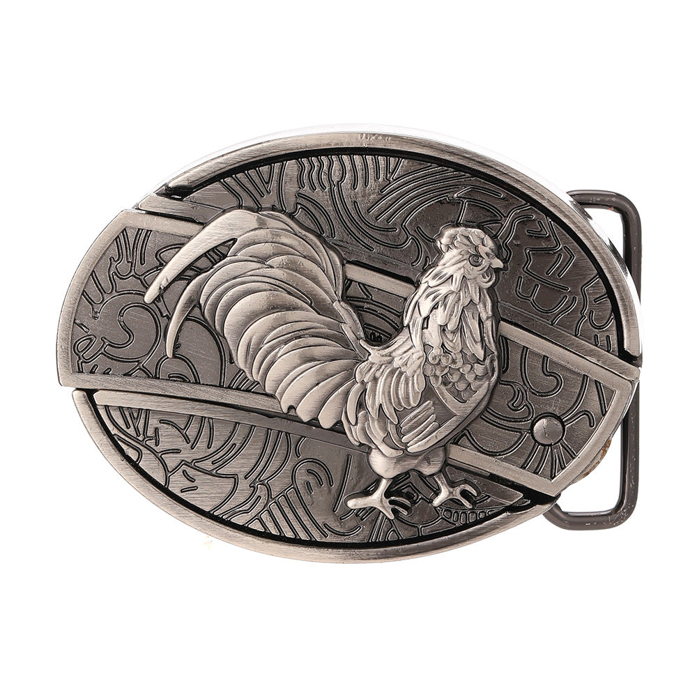 Oval Cowboys Belt Buckle