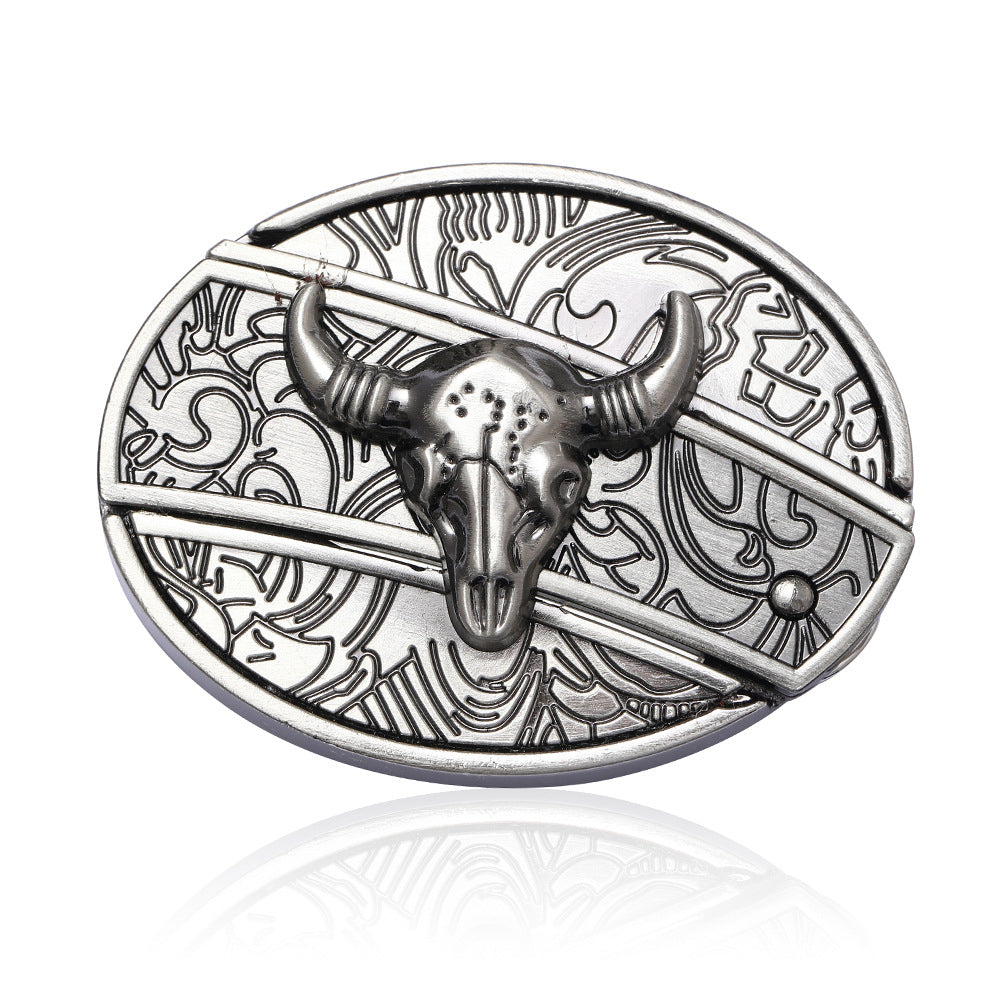 Oval Cowboys Belt Buckle