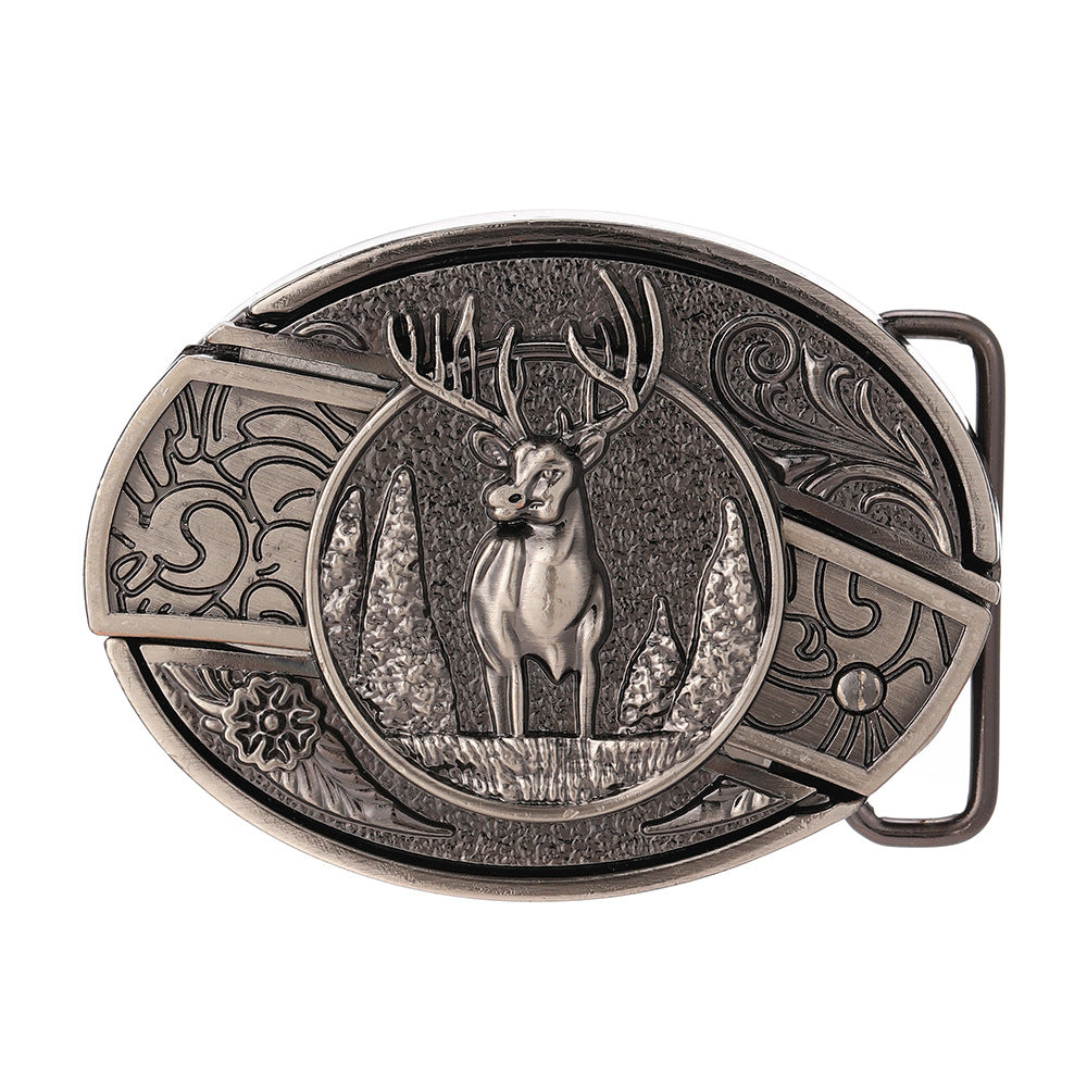 Oval Cowboys Belt Buckle
