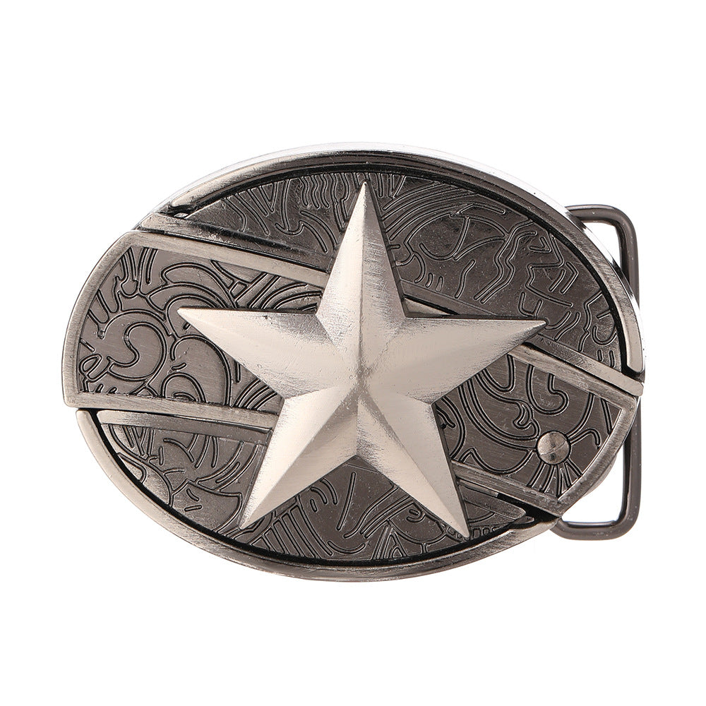 Oval Cowboys Belt Buckle