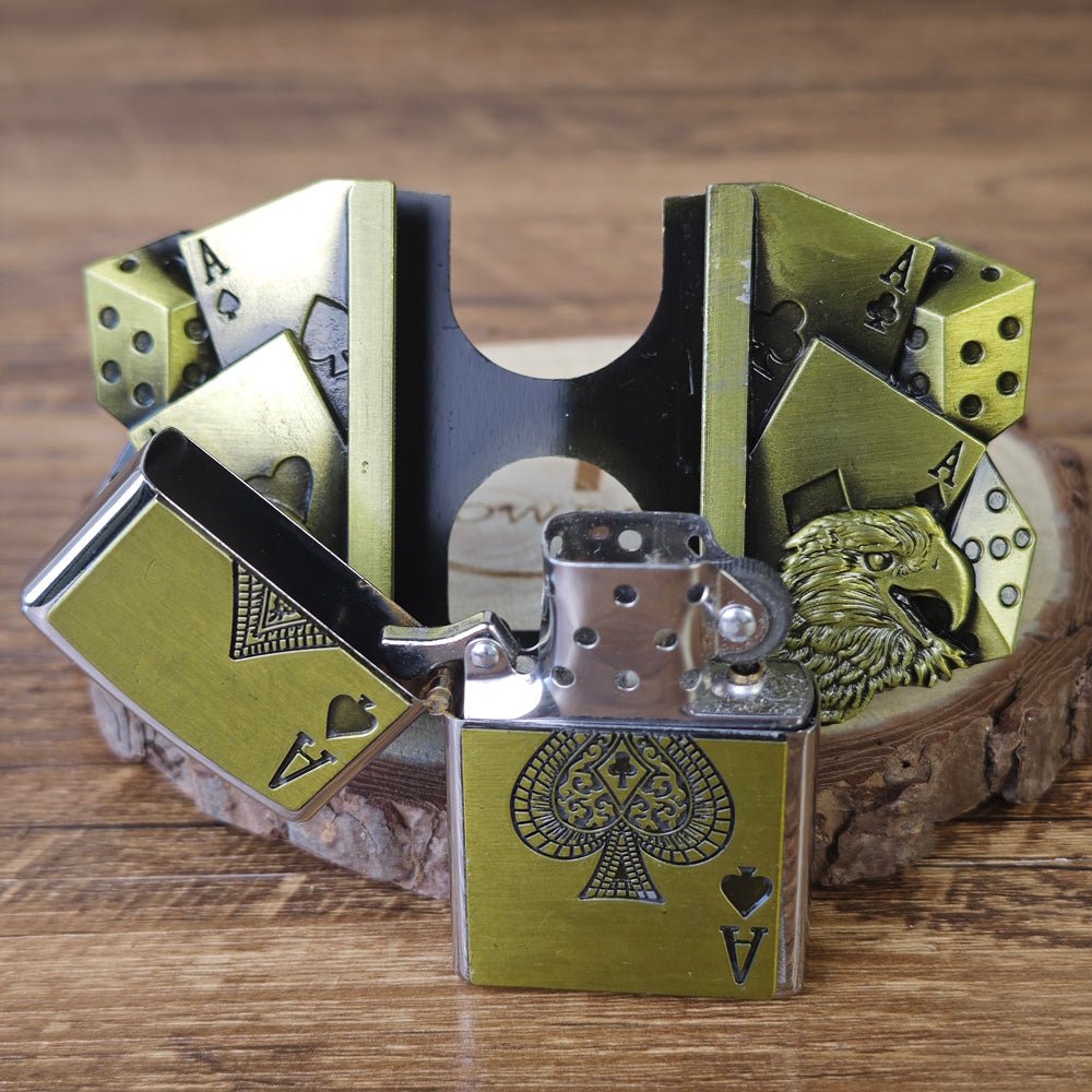 Ace Belt Buckle with Hidden Lighter - Cowderry