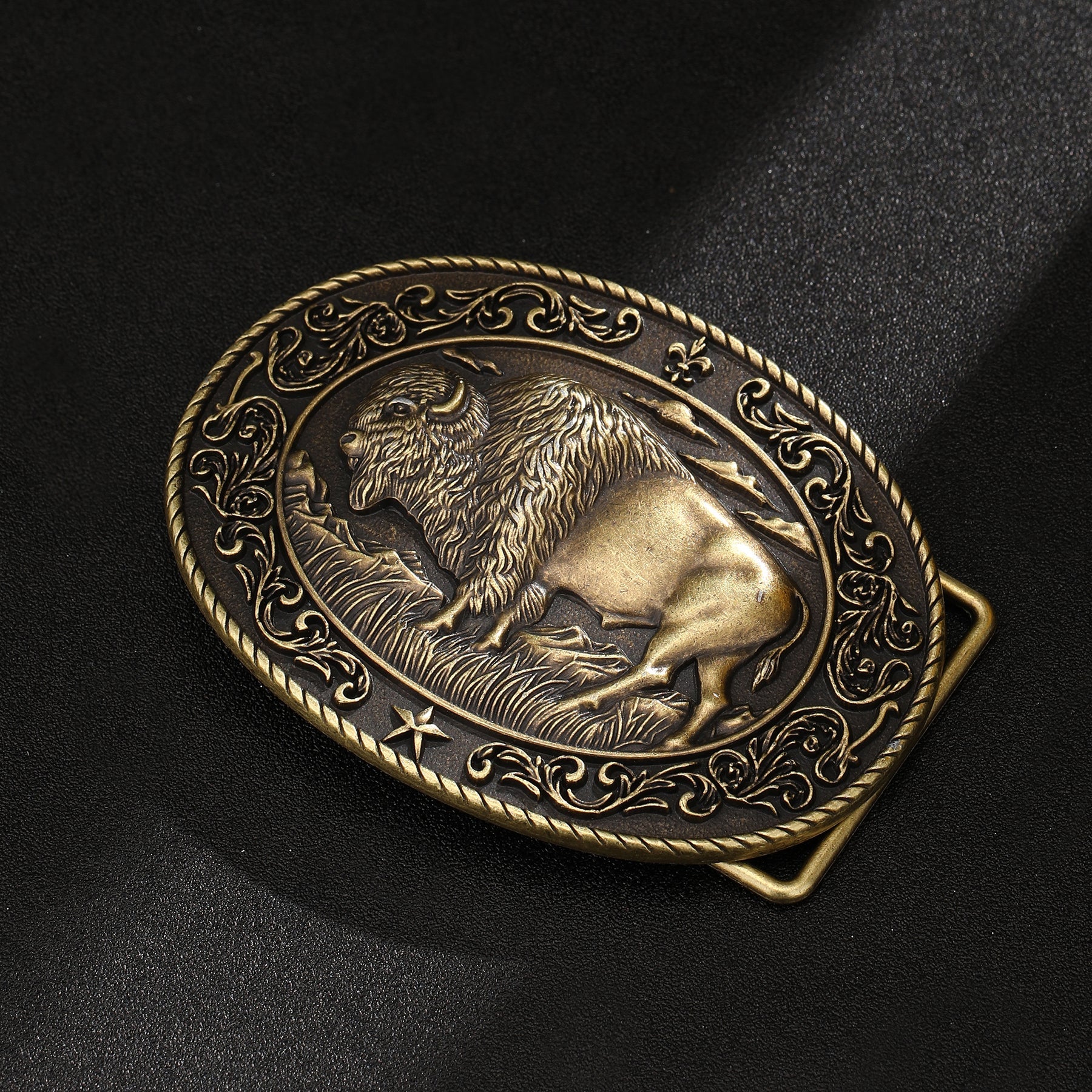 American Bison Buffalo Retro Wild Belt Buckle - CowderryBelt Buckles