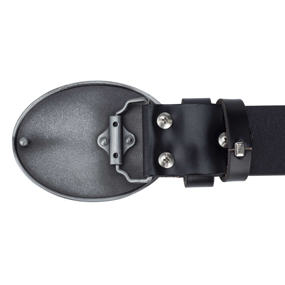 American Eagle Western Leather Belt - CowderryBeltsBlack With Brown