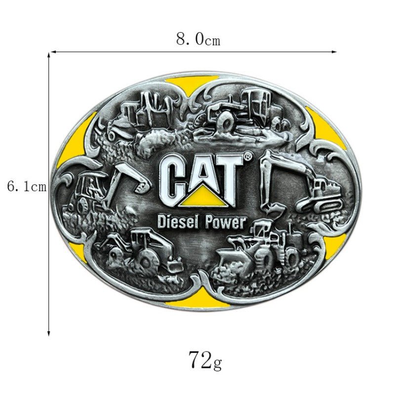 CAT Diesel Power Equipment Belt Buckle - CowderryBelt Buckles