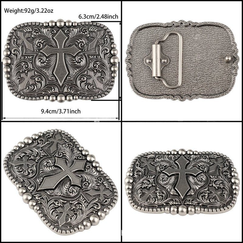 Christian Cross Gift Set In God We Trust Hidden Lighter - CowderryBelts28-34 (Fit Waist 26-32 in)