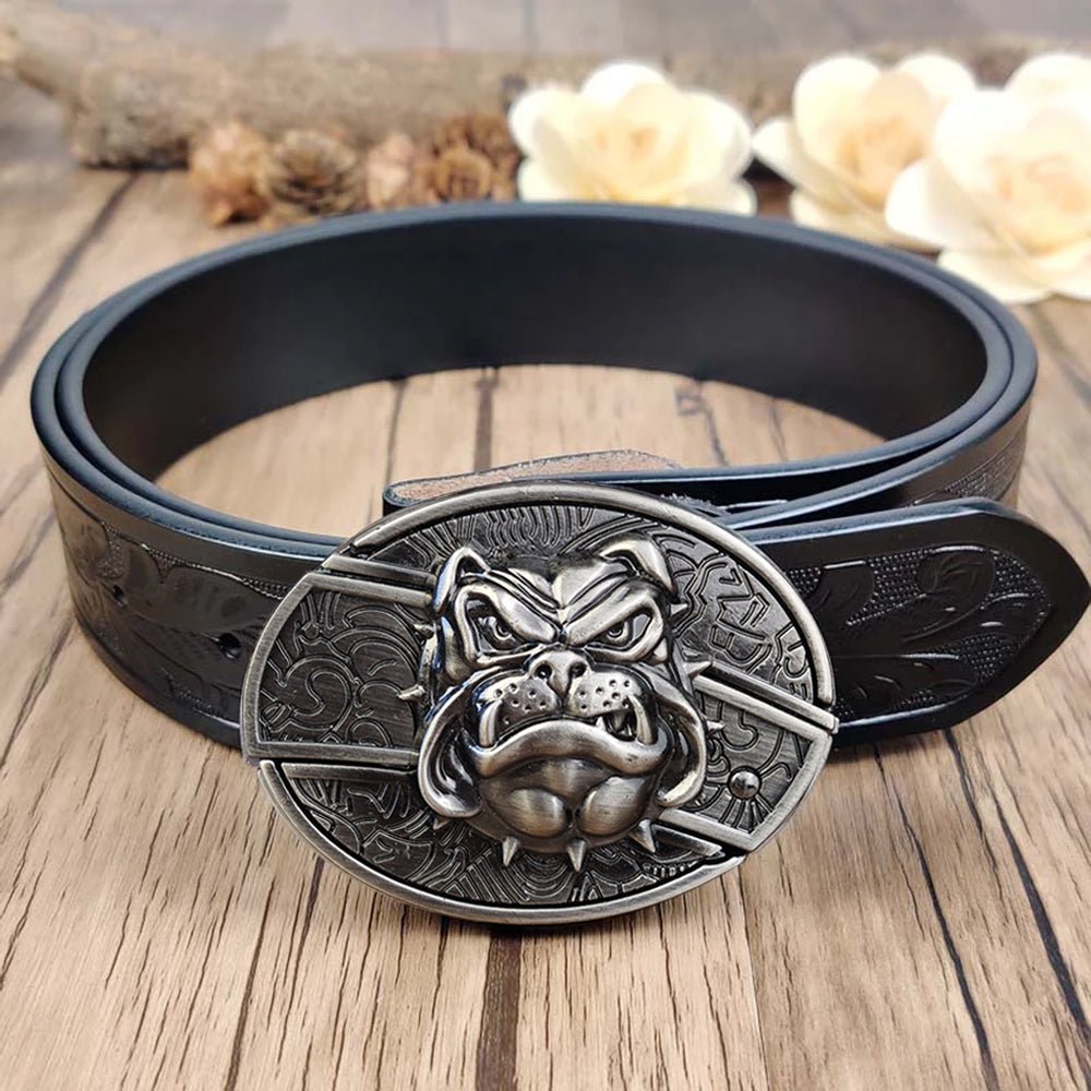 Cool Belt Buckle With Western Black Country Utility Belt - CowderryBeltBulldog