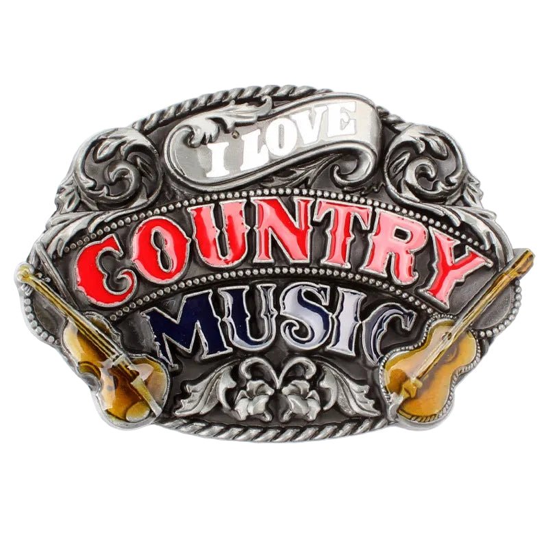 Country Music Belt Buckle - CowderryBelt BucklesStyle 2