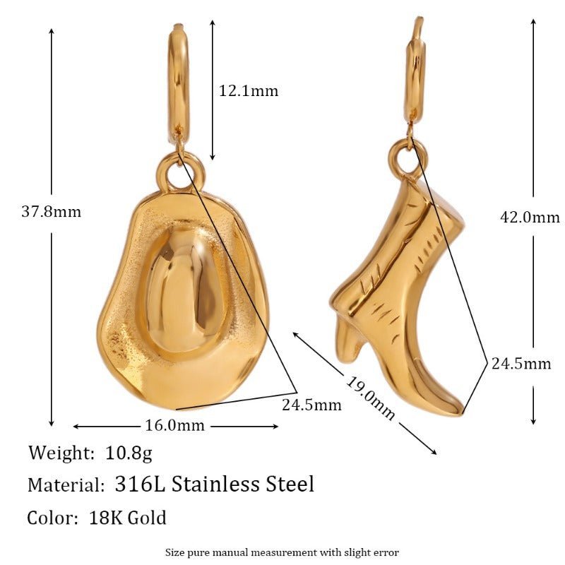 Cowgirl Western Gift Set Belt Buckle Earrings Longhorn Horse Country Rodeo Women - CowderryJewelry Sets28-34 (Fit Waist 26-32 in)