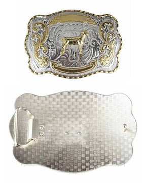 Customized Engraved Name - Big Gold Belt Buckle - CowderryBelt BuckleSheep