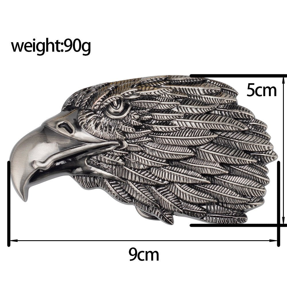 Eagle American Patriot Embossed Leather Western Cowboy Belt - CowderryBeltsAntique Silver