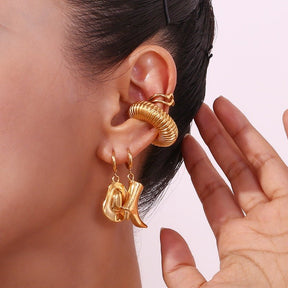 Gold Western Cowgirl Hat and Boot Earrings for Country Lovers - CowderryRings