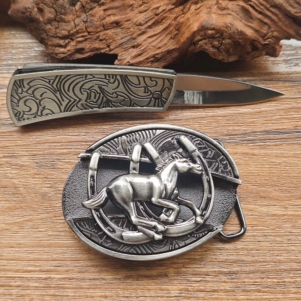 Horse Western Belt Buckle - CowderryBelt Buckles