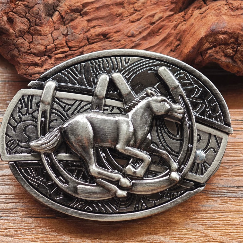 Horse Western Belt Buckle - CowderryBelt Buckles