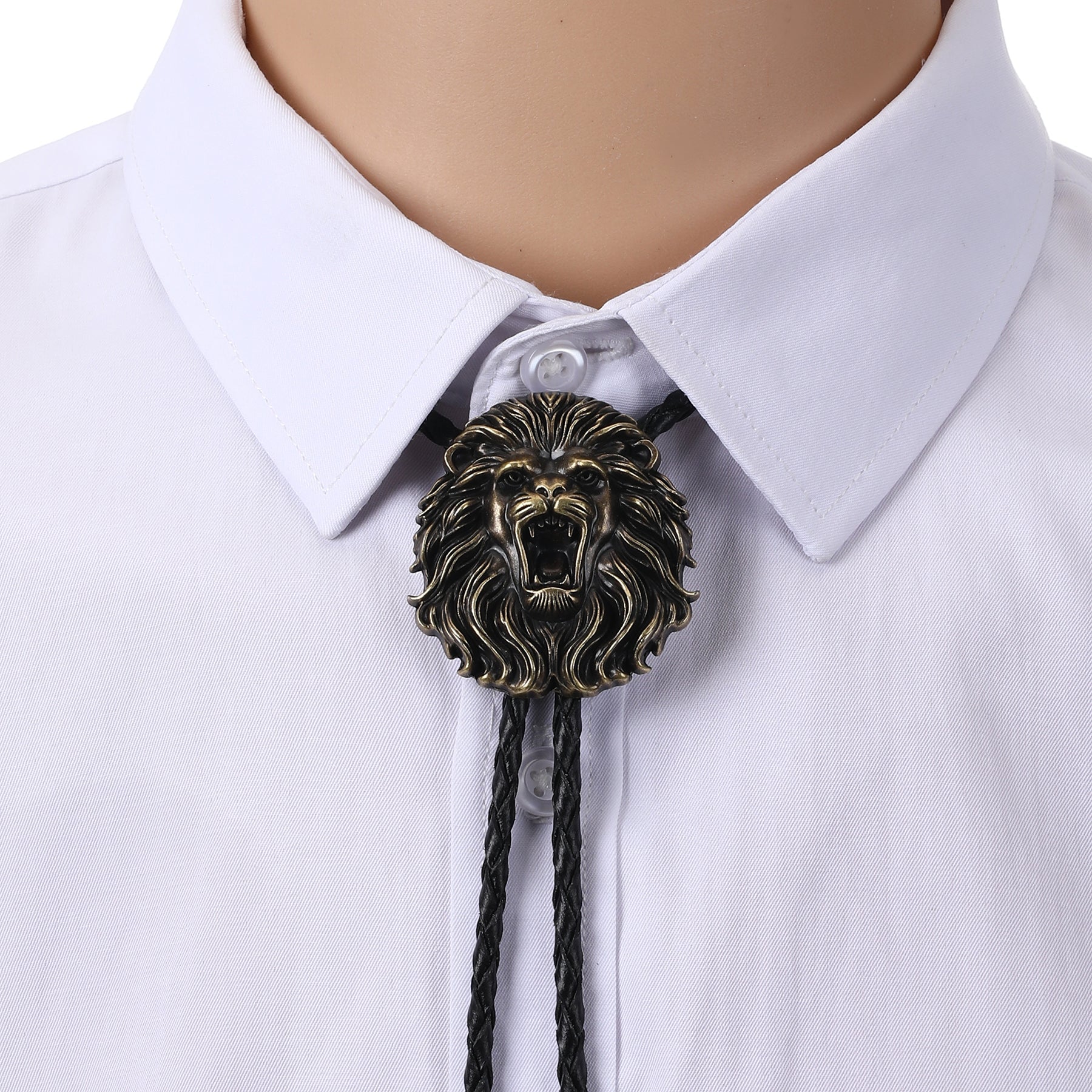 Lion Head Bolo Tie - CowderryBolo TieRoaring Lion