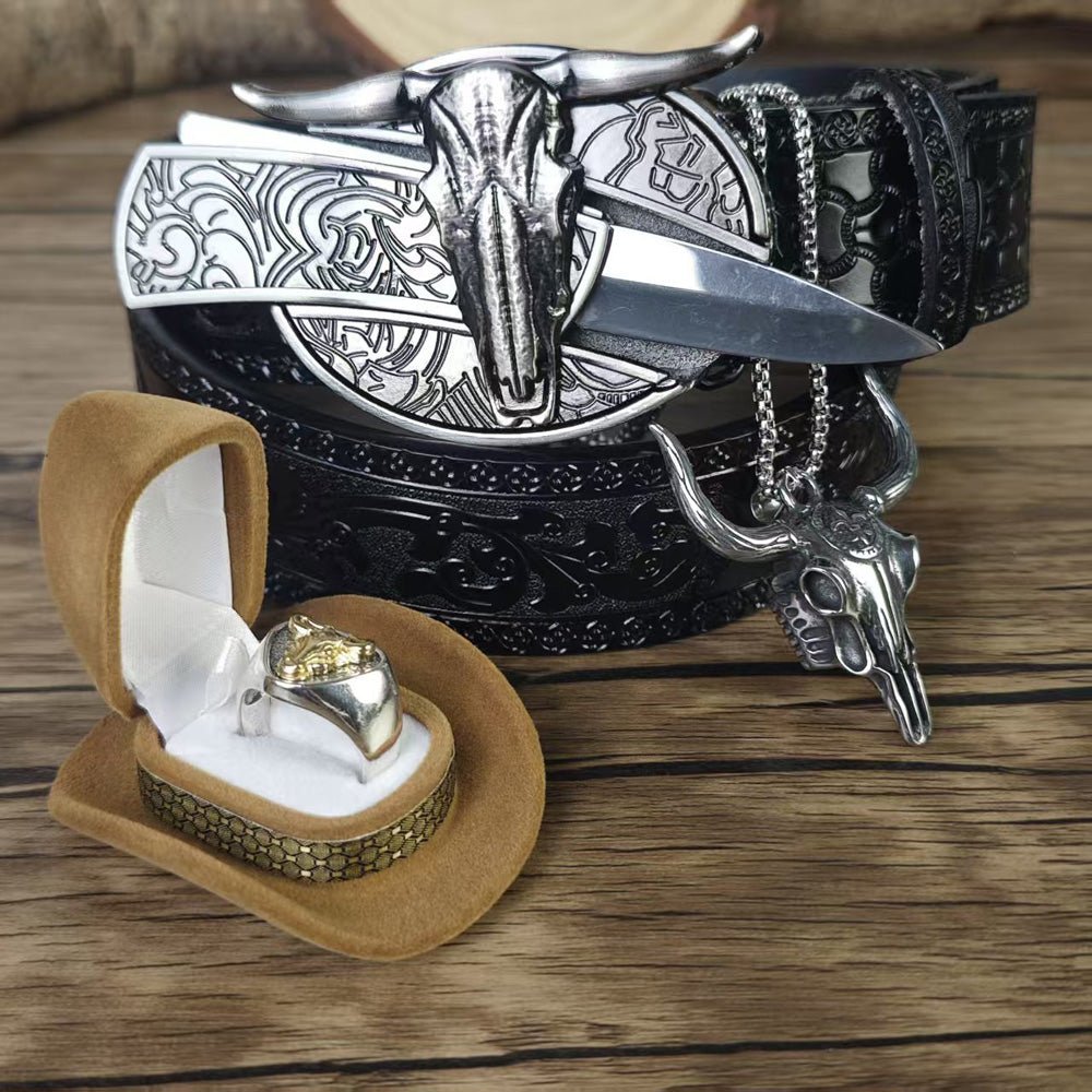 Longhorn Legend Kit - CowderryBelts32 - 34 (Fit Waist 30 - 32 in)