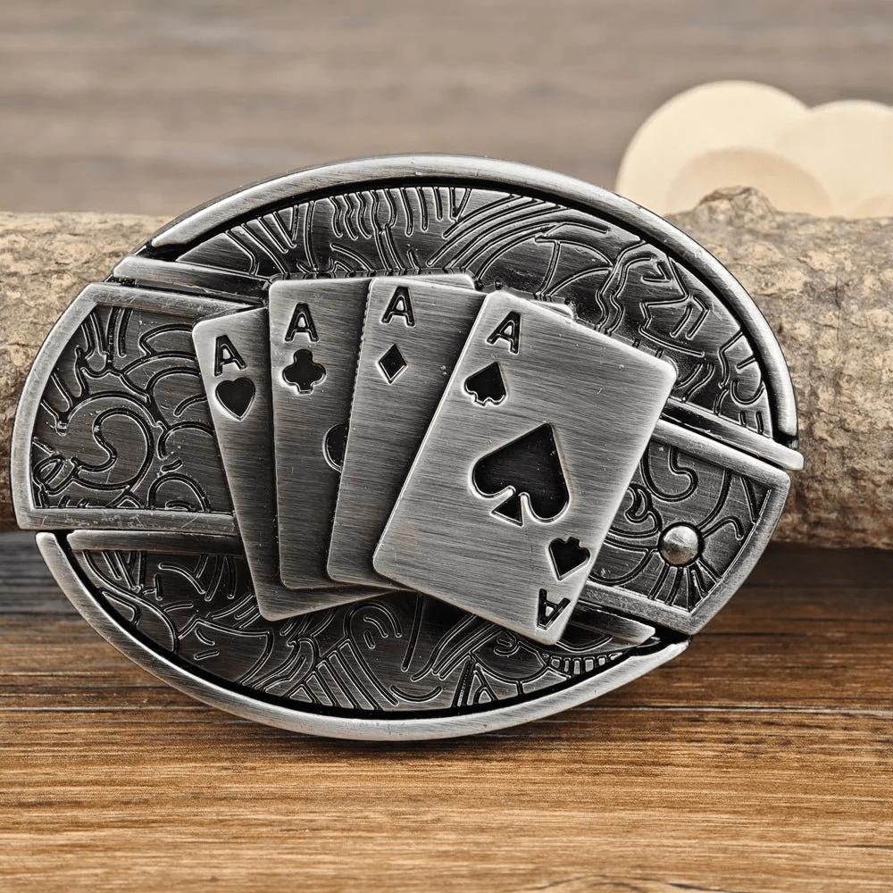 Metal Oval Belt Buckle for Cowboy Cowgirl - CowderryBelt BuckleAce