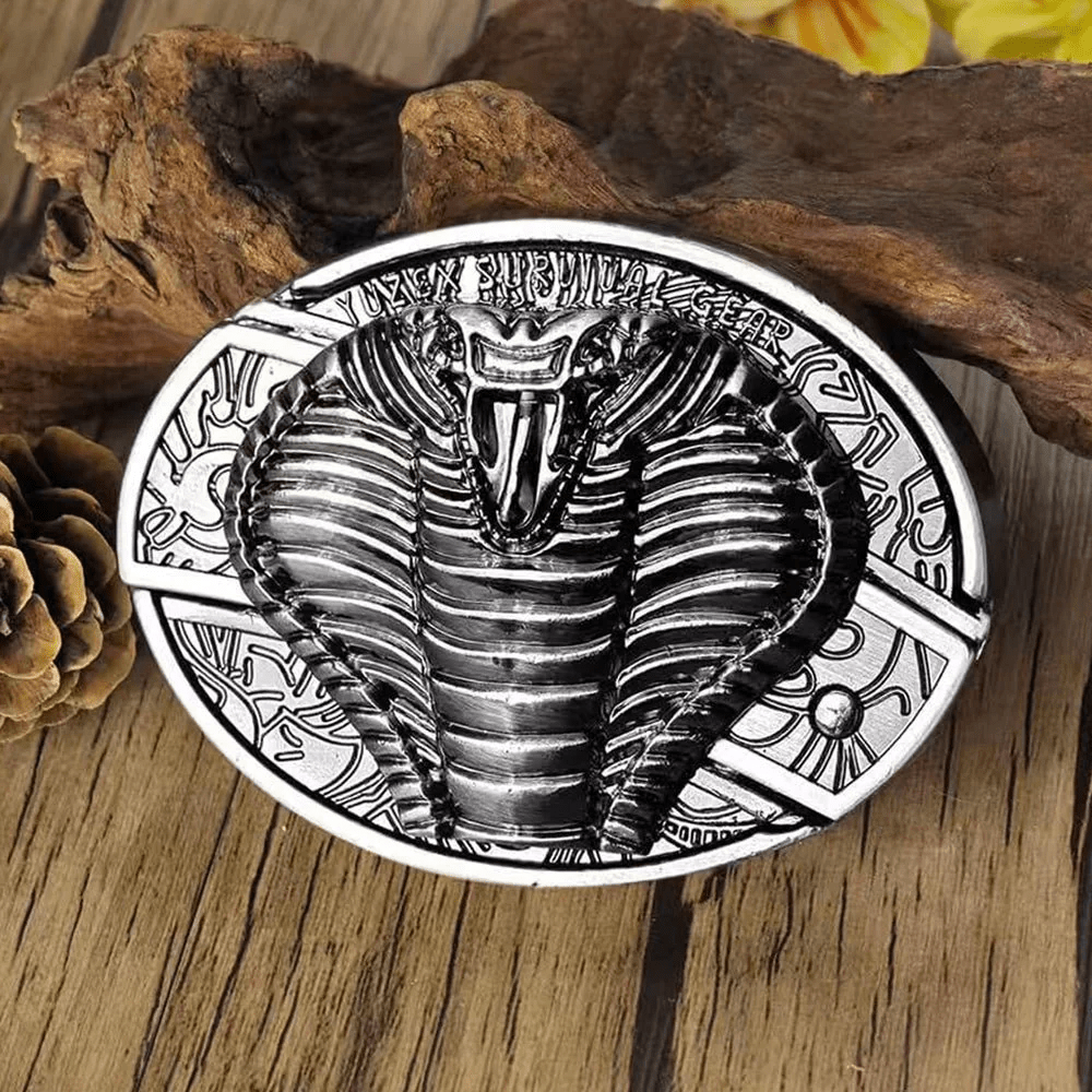 Metal Oval Belt Buckle for Cowboy Cowgirl - CowderryBelt BuckleCobra