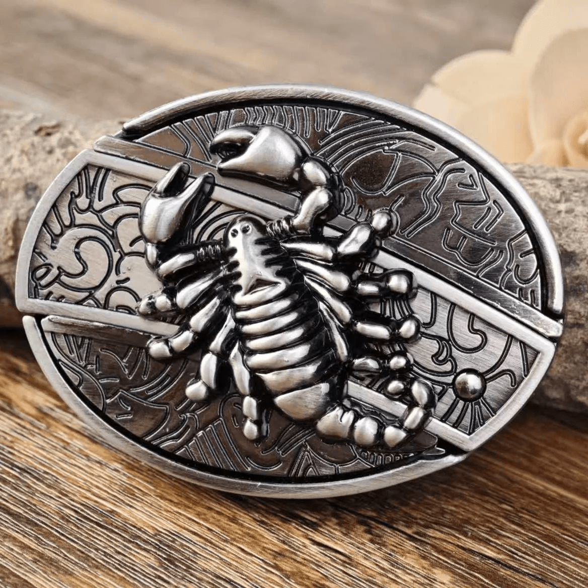 Metal Oval Belt Buckle for Cowboy Cowgirl - CowderryBelt BuckleScorpion
