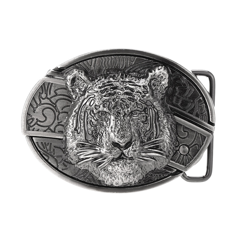 Metal Oval Belt Buckle for Cowboy Cowgirl - CowderryBelt BuckleTiger