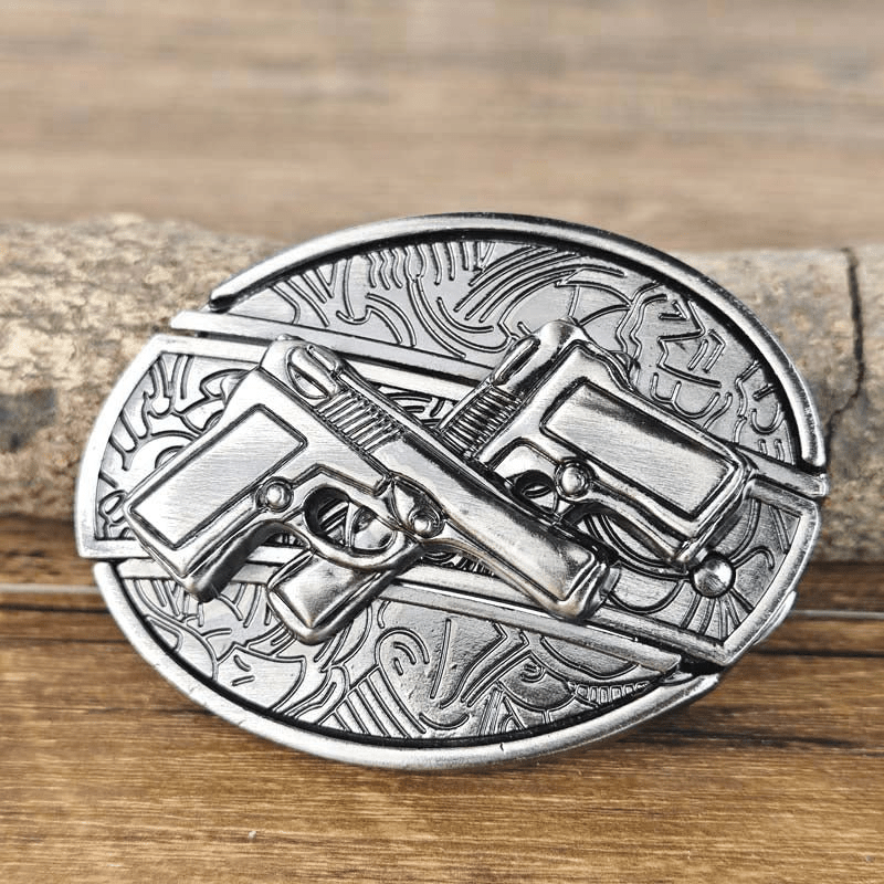 Metal Oval Belt Buckle for Cowboy Cowgirl - CowderryBelt BuckleTool Shape
