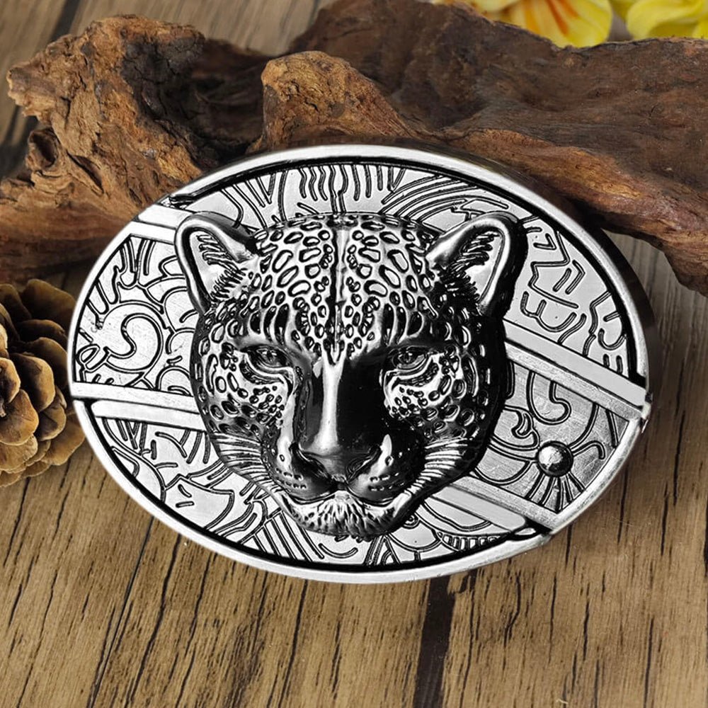 Metal Oval Cowboys Belt Buckle - CowderryBelt BuckleLeopard