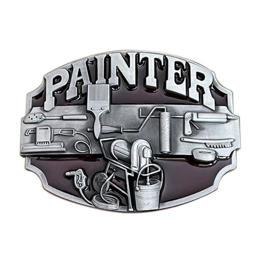 Painter Belt Buckle - CowderryBelt BucklesRed