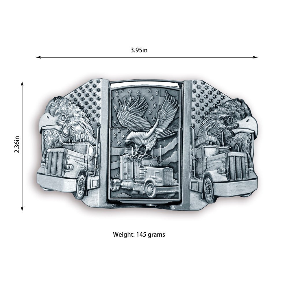 Patriot Belt Buckle with Hidden Lighter - CowderryBelt BucklesSivler