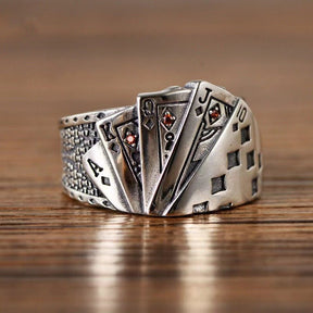 Royal Flush Poker Open Ring - CowderryRings