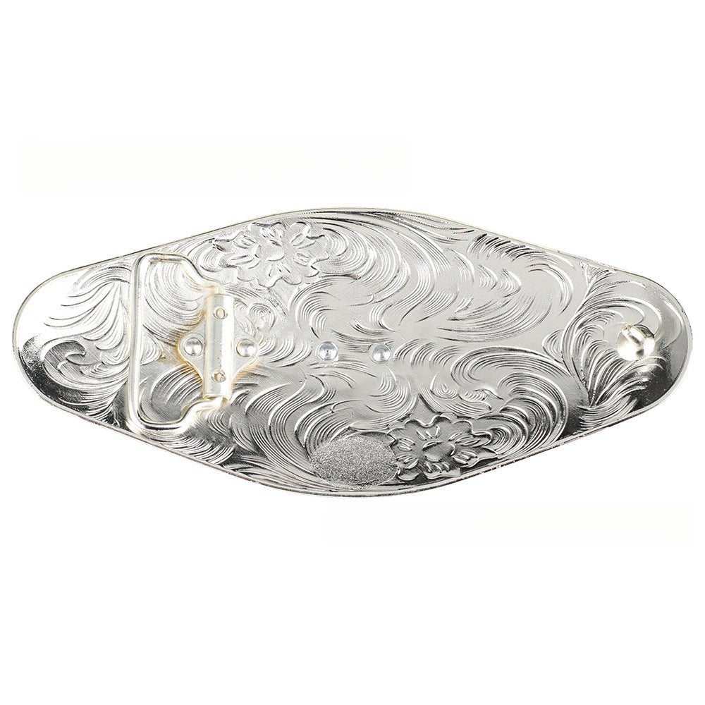 Silver Gold Western Cowboy Longhorn Belt Buckle - CowderryBelt BucklesHorse