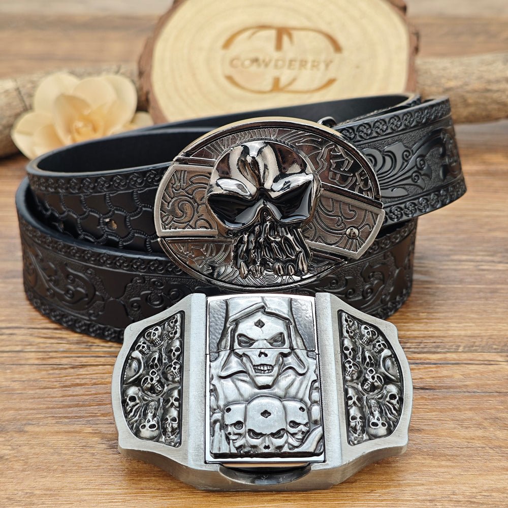 Skull Utility Belt Set - CowderryBelts28-34 (Fit Waist 26-32 in)