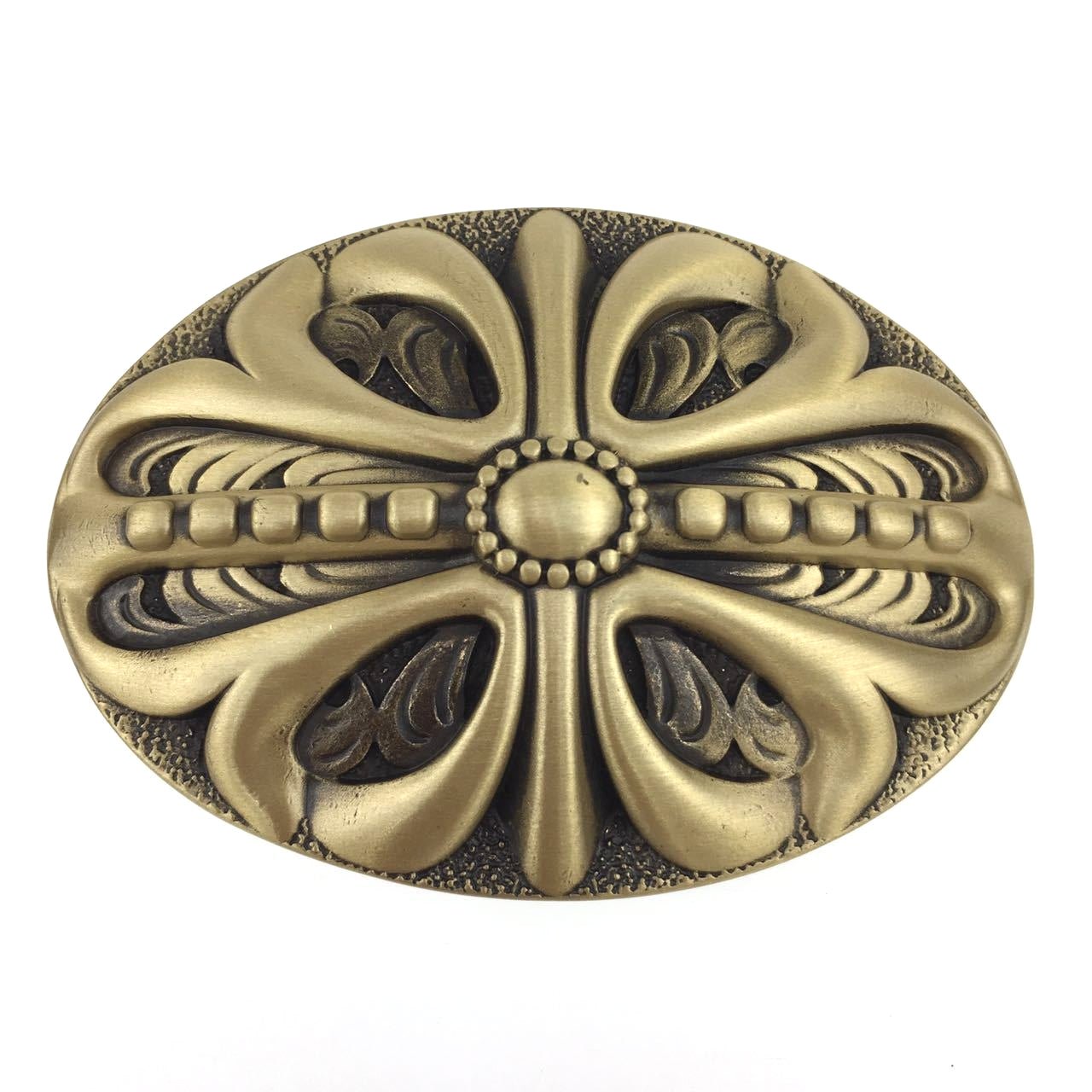 Vintage Solid Brass Western Belt Buckle display picture 1