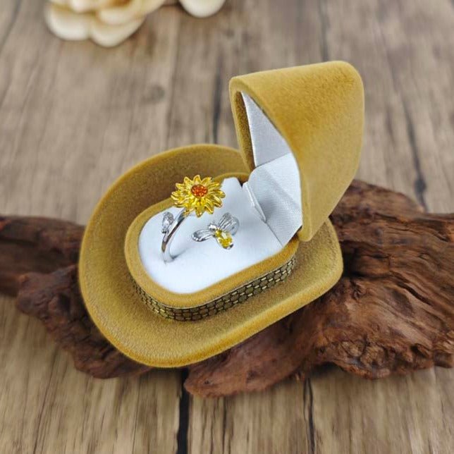 Sunflower Anxiety Ring One Size Fits All - CowderryRings