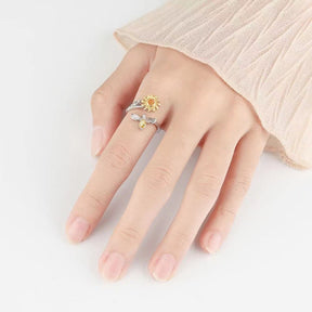 Sunflower Anxiety Ring One Size Fits All - CowderryRings