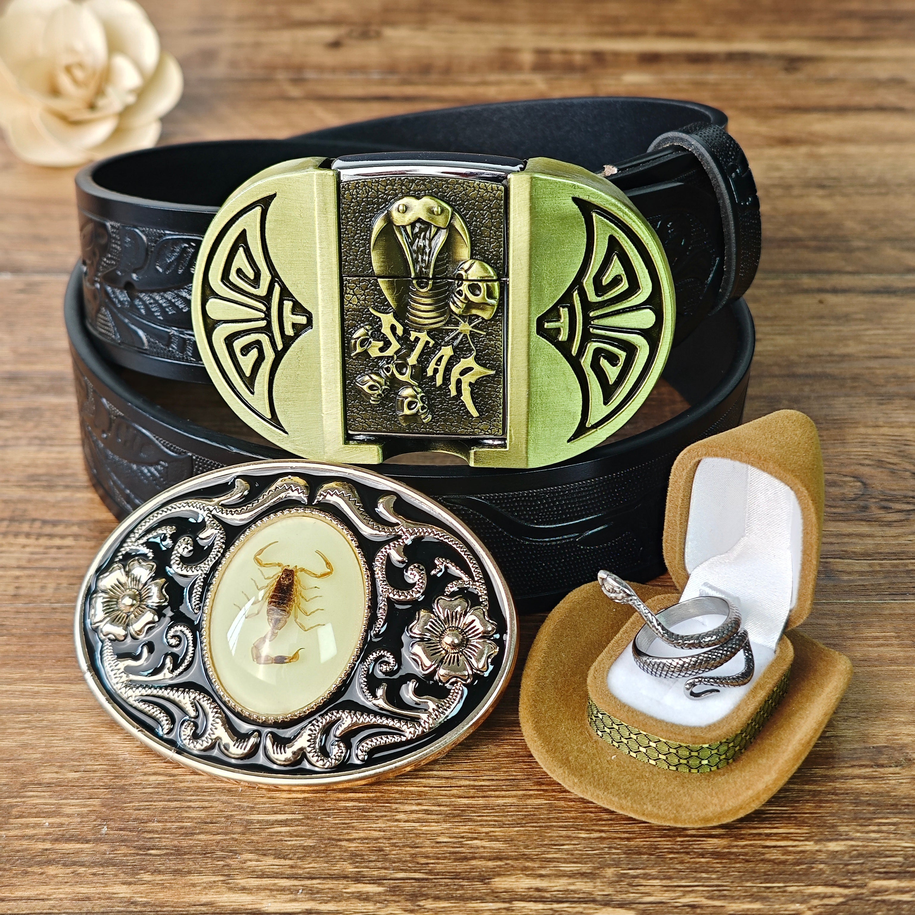 Venom Rider Belt Set - CowderryBelt28-34 (Fit Waist 26-32 in)