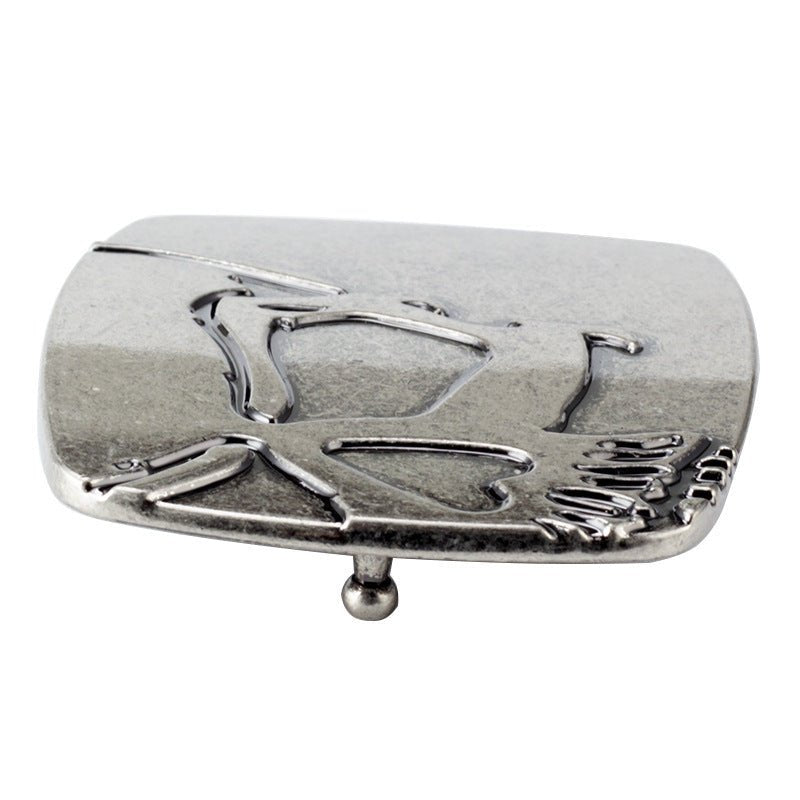 Western Skull Belt Buckle - CowderryBelt BuckleSilver