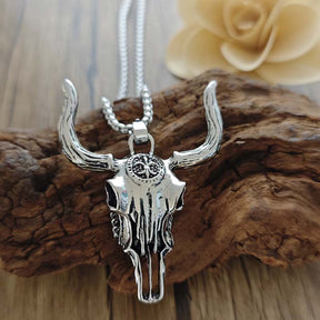 Wild Longhorn Skull Necklace - Cowderry