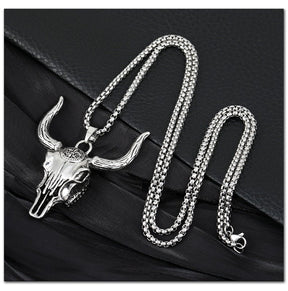 Wild Longhorn Skull Necklace - Cowderry