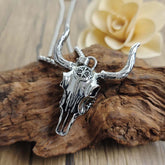 Wild Longhorn Skull Necklace - Cowderry