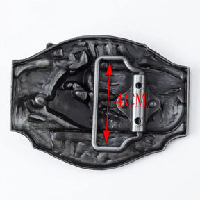 I'd Rather Be Fishing Western Belt Buckle