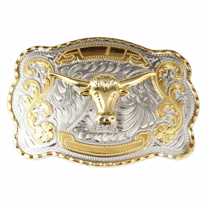 Gold Large Animal Western Belt Buckle for Men