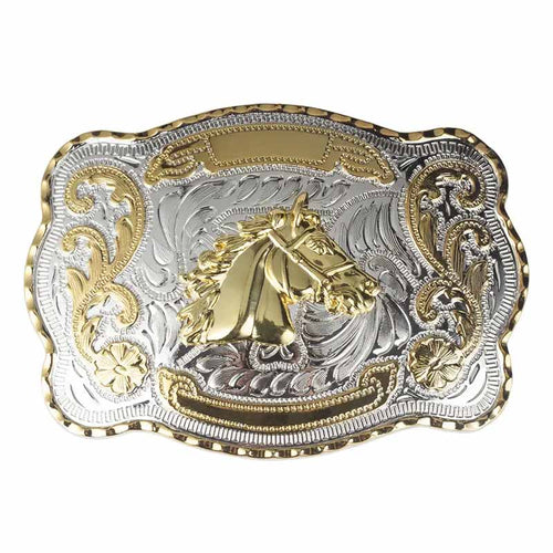 Gold Large Animal Western Belt Buckle for Men