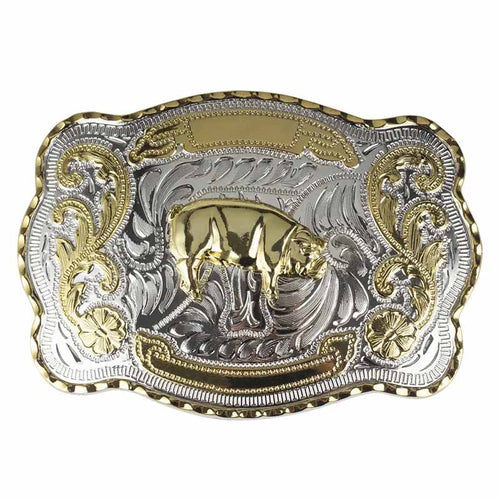 Gold Large Animal Western Belt Buckle For Men