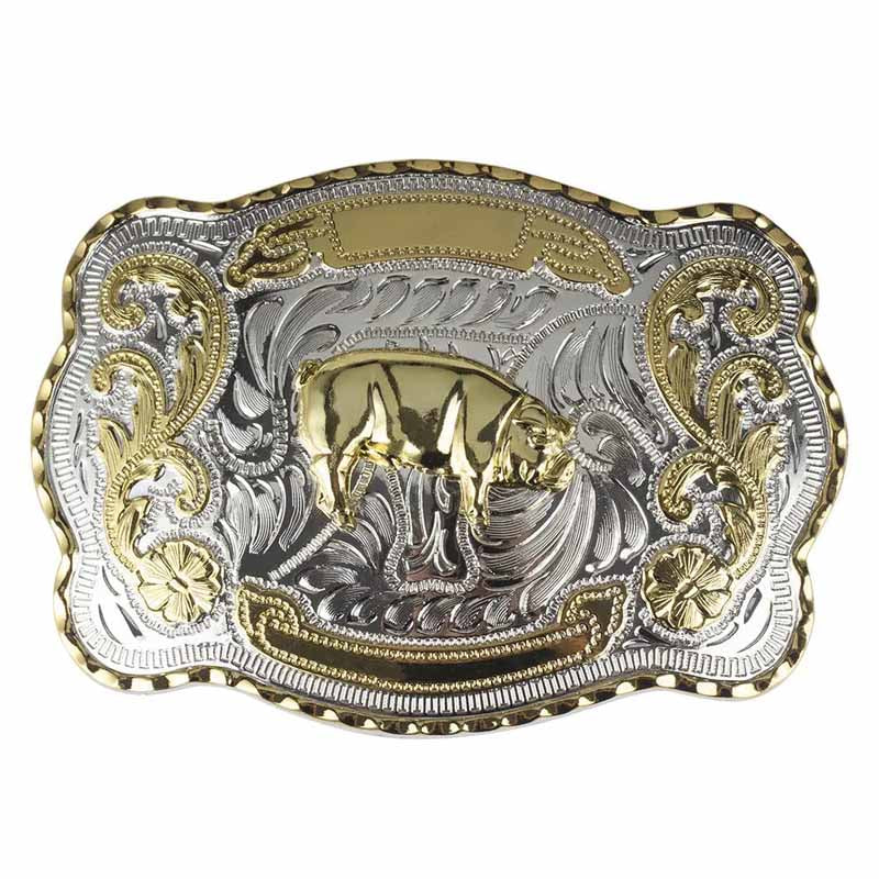 Cowderry Metal Oval Cowboys Belt Buckle Horsehead