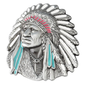 American Indian Belt Buckle - CowderryBelt BuckleSilver